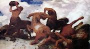 Arnold Bocklin Centaurs' Combat (nn03) oil on canvas